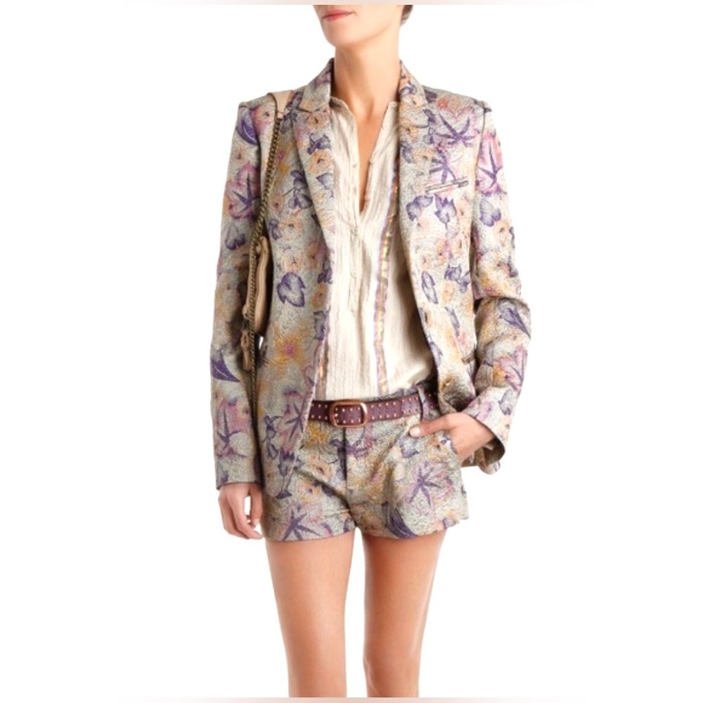 Zadig & Voltaire Pouka Fleur Deluxe Shorts in Floral Jacquard